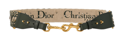 Christian Dior Guitar Strap, Canvas, Green/Beige, MII, 2*